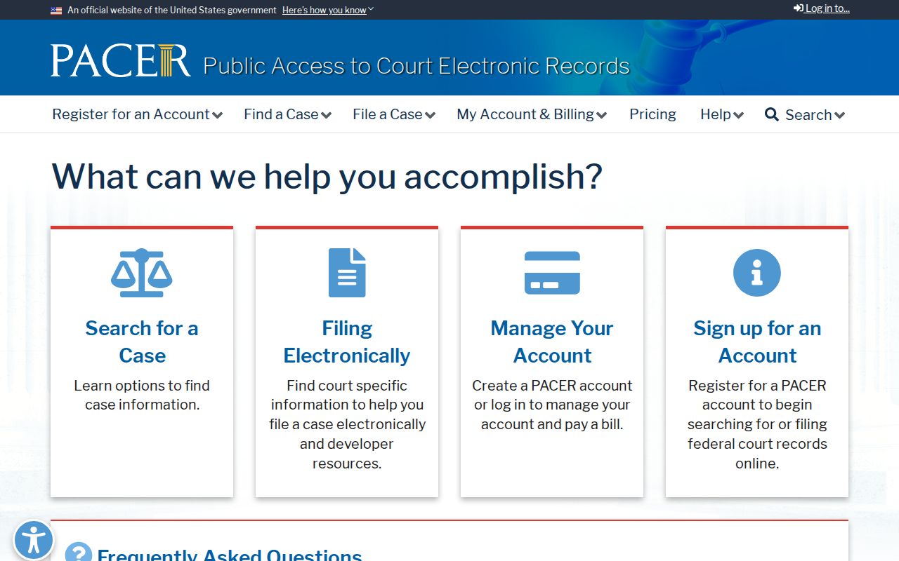 Cheyenne County docket search federal PACER source